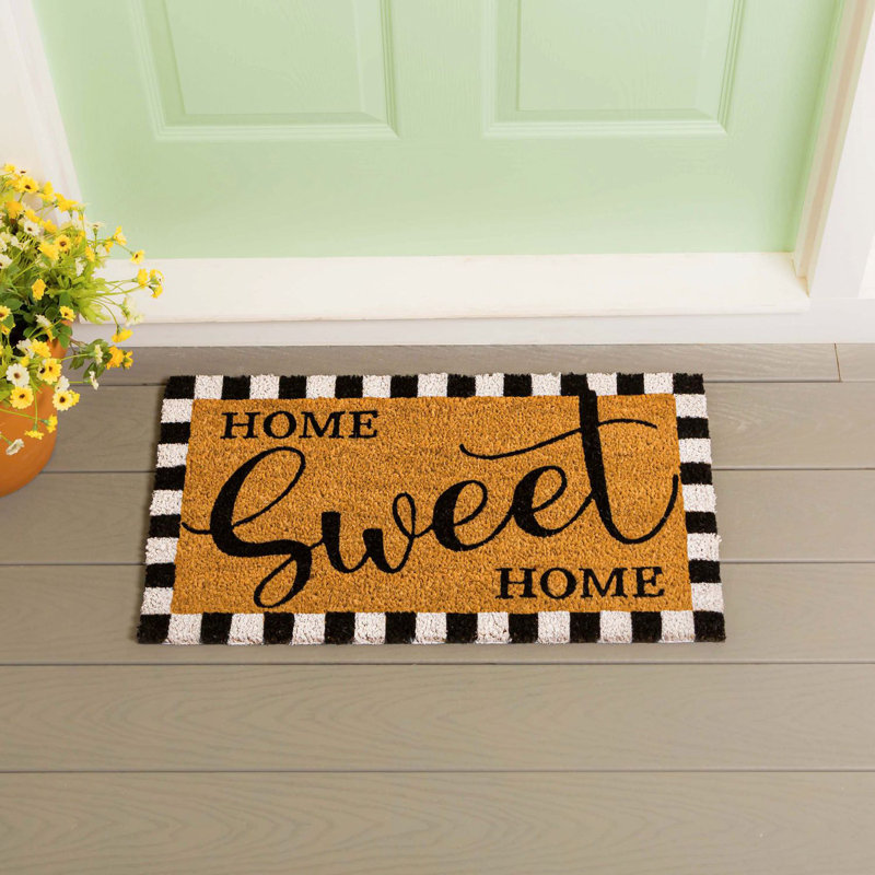 Tapis d'entrée antidérapant 28 po x 16 po Home Sweet Home