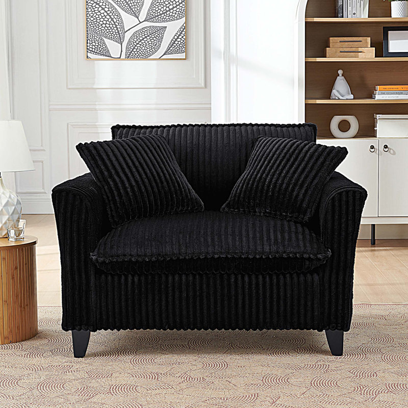 Fauteuil Lazy, Noir