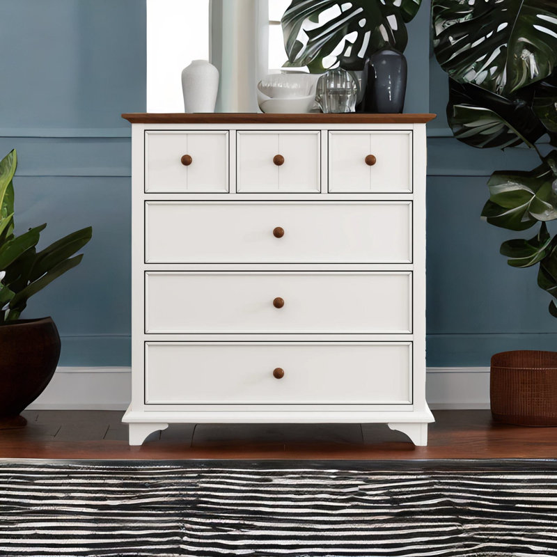 Solid Wood 6 - Drawer Dresser