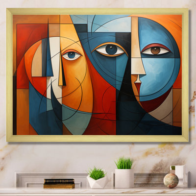 Cubisme géométrique Portrait X - cubisme, art mural