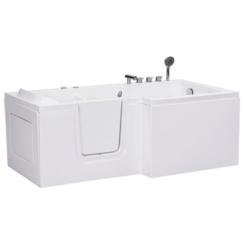 Coniston 1700mm x 855mm Freestanding Acrylic Bathtub, Right