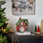 10.5" LED Cardboard Village House
