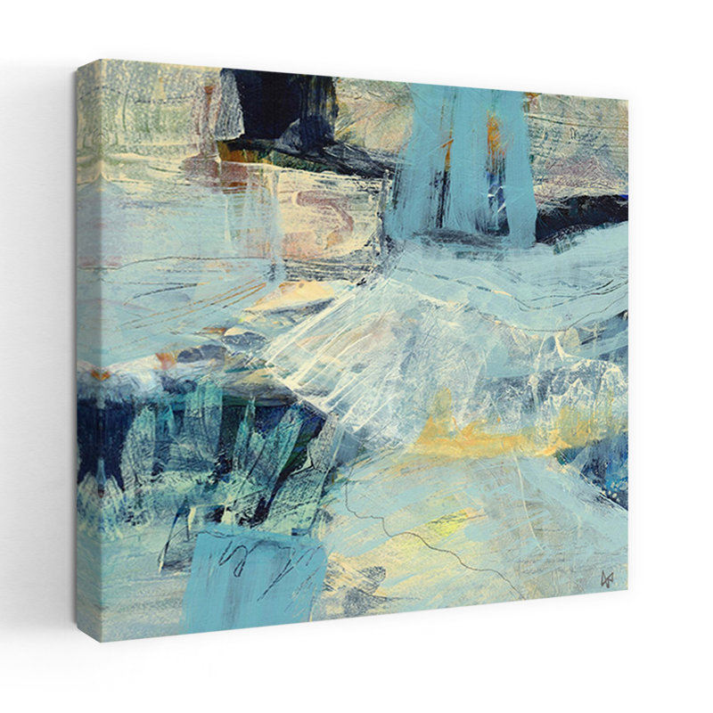 Tideline No. 2, art contemporain abstrait, H 18 po x l 18 po