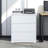 Lockable 3 Drawer Metal Cabinet, White, For Home Office, Stores Legal/Letter/A4/F4 Size Files, Dependable & Functional White 3 Filing Cabinet Legal/A4/F4 Papers, Practical-120996759