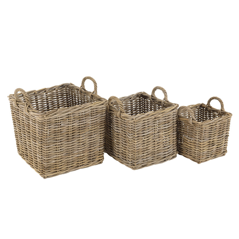 Bay Isle Home Amer Rattan Decorative Basket
