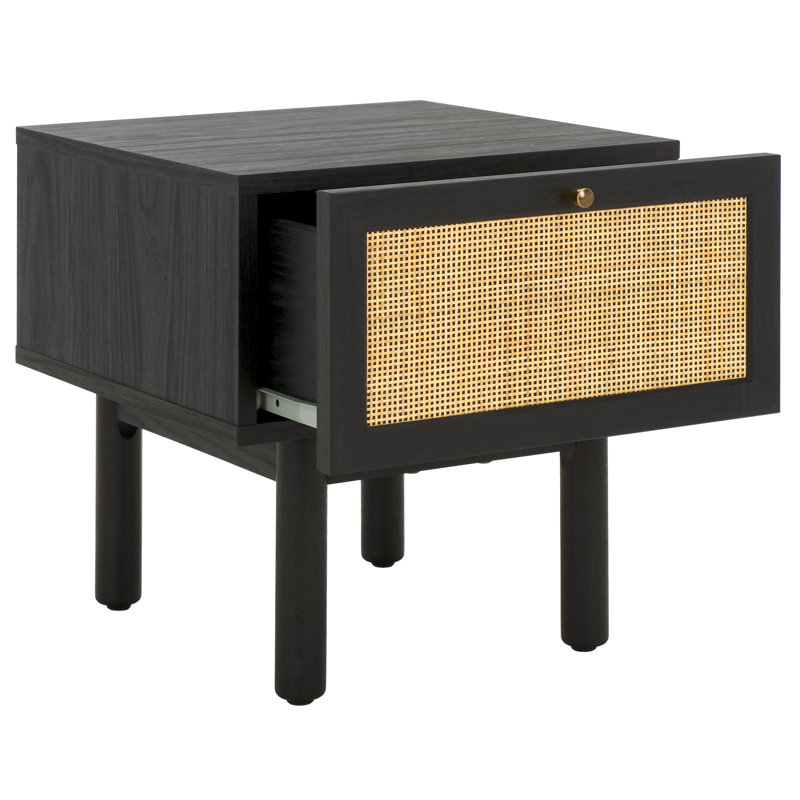 Angeliana 15.35'' W Nightstand, Black