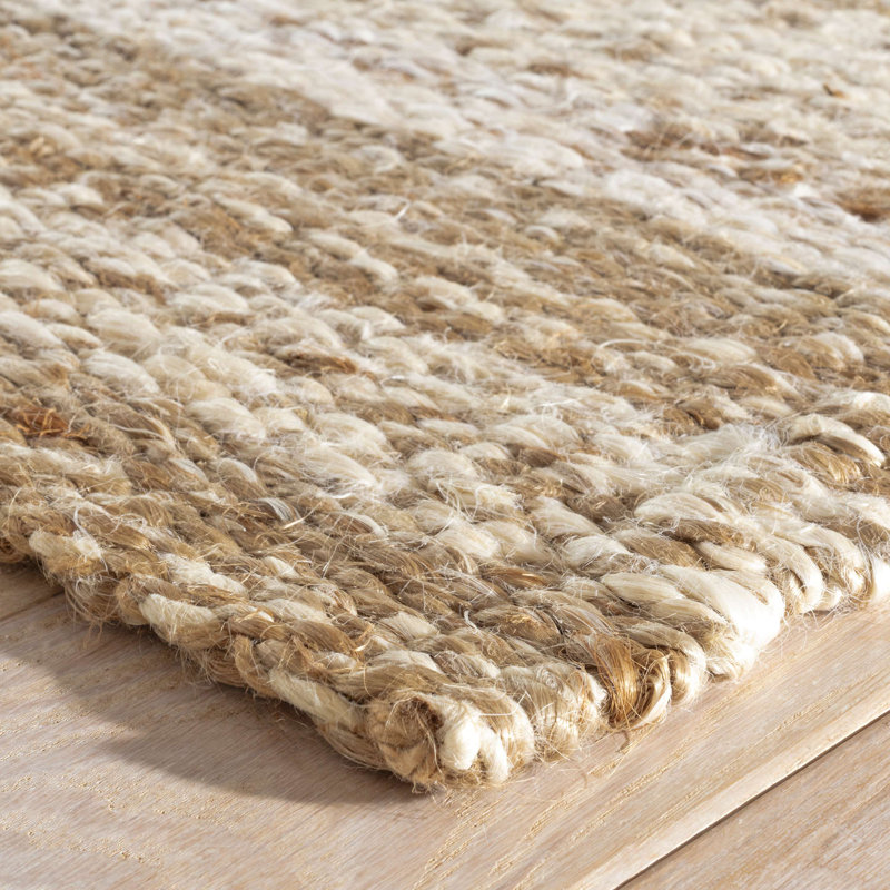 Lewis Natural Handwoven Jute Rug, Rectangle 5' x 8'