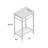 Arverne Stainless Steel Open Console 21" Single Bathroom Vanity Set-24575898