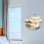 Paysage et nature, phare, coucher de soleil, scène de plage, chiffres romains, horloge, mur en verre ultra transparent