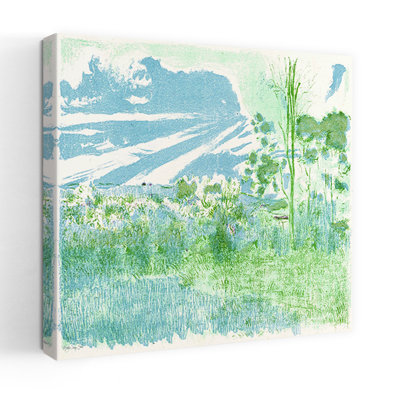 Land Of Blue And Green Abstract Contemporary Landscape Nature Art