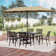 Arunasalam Rectangular 6 - Person 60" Long Dining Set with Umbrella