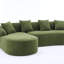 Canapé modulaire en chenille à compression avec méridienne courbée-129164901-129164903