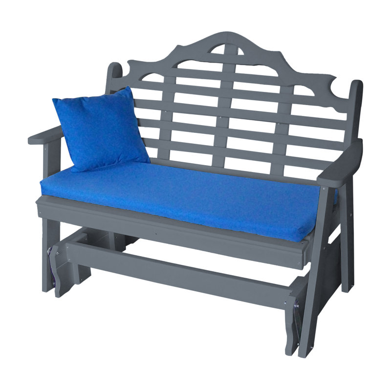 Banc de jardin Hogue, H 41 po x l 52 po x P 27 po, Gris foncé
