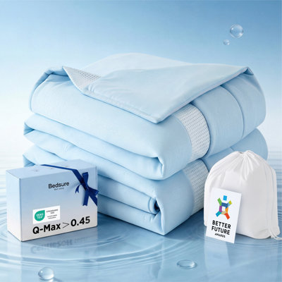 Bedsure 4X Breathable Summer Cooling Comforter - Ultra-Soft Cooling Blankets for Hot Sleepers