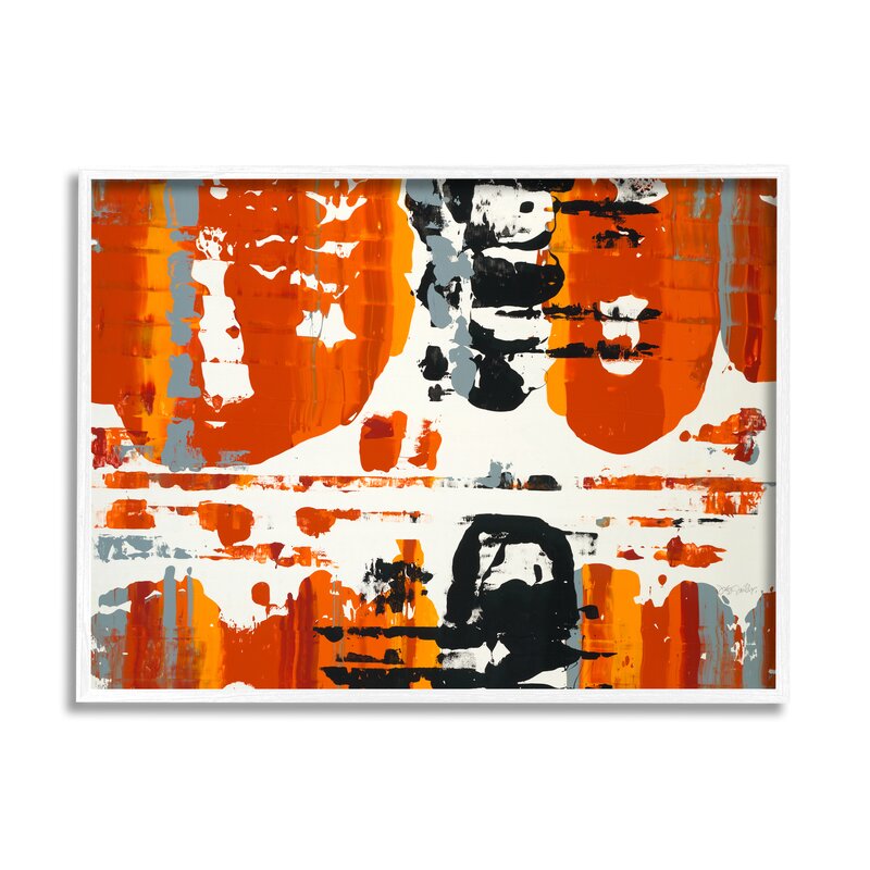 Burnt Orange Momentum On Canvas Print