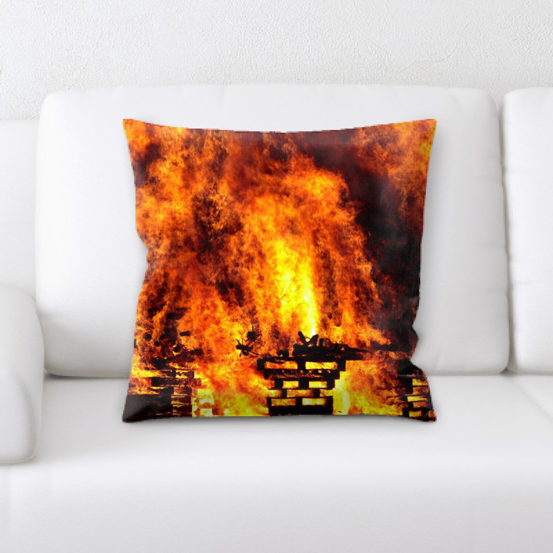 Larsen Fire Throw Pillow