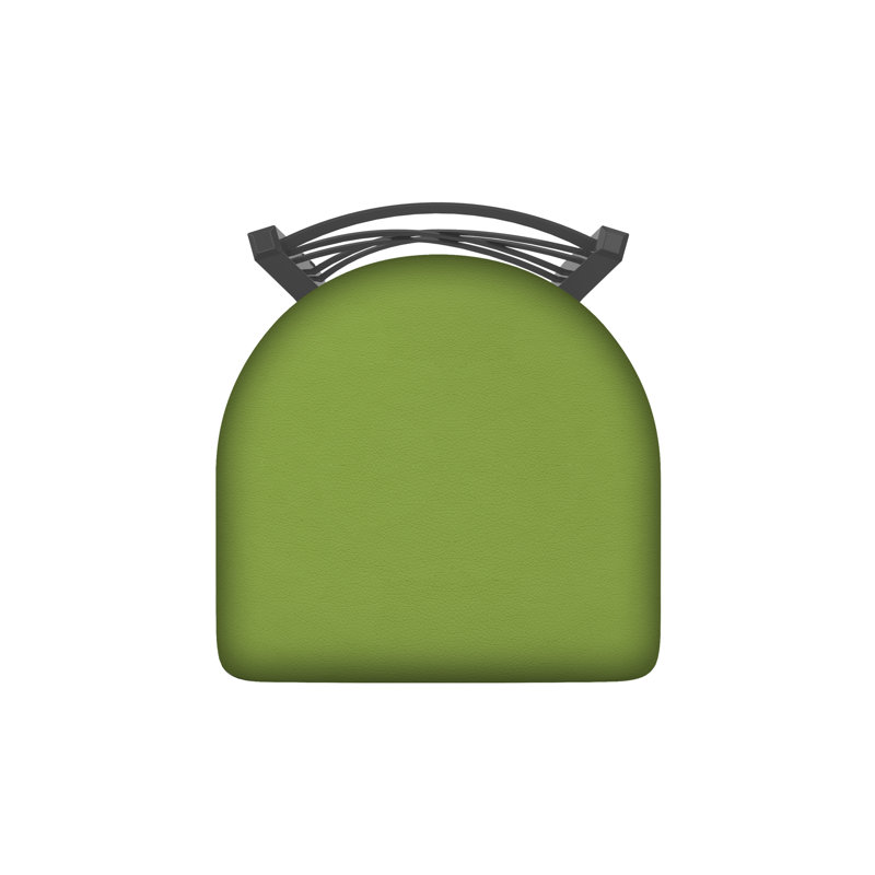 Tabouret pivotant XL 820 Catalina, Étain, Vinyle - vert kiwi Canter, Tabouret de comptoir (siège d'une hauteur de 25 p
