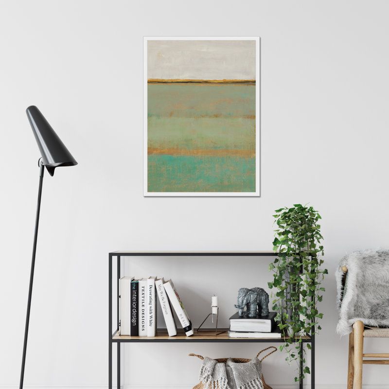 Verdant Field II by Timothy O' Toole - Painting, 80cm H x 55cm W, White Framed Paper Print