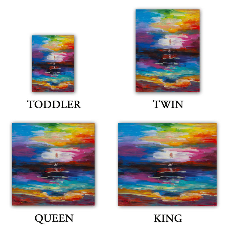 Abstract Duvet Cover, 1 Queen Duvet Cover + 2 Standard Shams