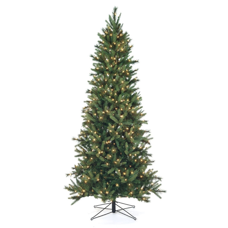 7.6' H Lighted Artificial Pine Christmas Tree