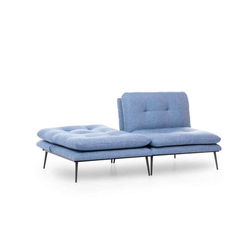 Whitwell 70.87" Armless Sleeper, Blue