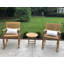 Chaise berçante d'extérieur en teck Nelvin
