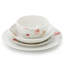  Service de table en porcelaine double 16 pièces Poppy, service pour 4-1030210439