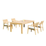 Caranas Outdoor 5 - Piece Teak Dining Set