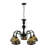 5 Lights Antique Pendant Lamp Adjustable Height