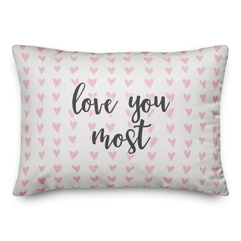  Coussin Love You Most
