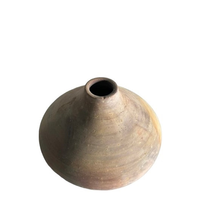 Vase en terre cuite de 10 po et de H 5,5 po