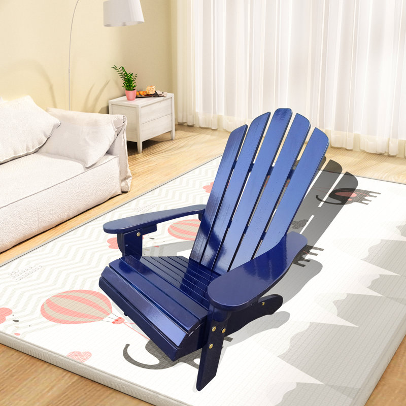 Chaise d'extérieur ou d'intérieur en bois bleu Populus pour siège incliné confortable et polyvalent