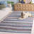 Vesey Hand Woven Cotton Striped Rug-20657805