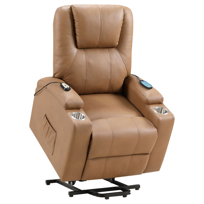 Fauteuil inclinable de massage Macklin, Camel