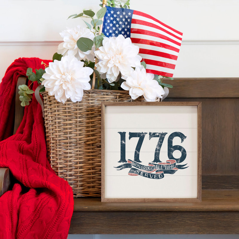 1776 Honoring All Who Served, H 4 po x l 4 po