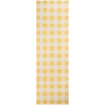 India Hand Hooked Wool Plaid Area Rug