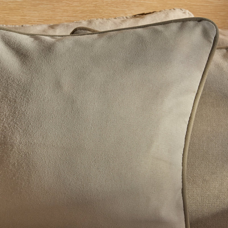 Square Cushion Cover, Ivory/Clay