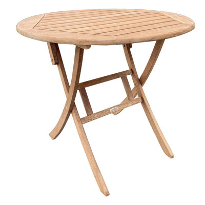 Suki Folding Solid Wood Bistro Table