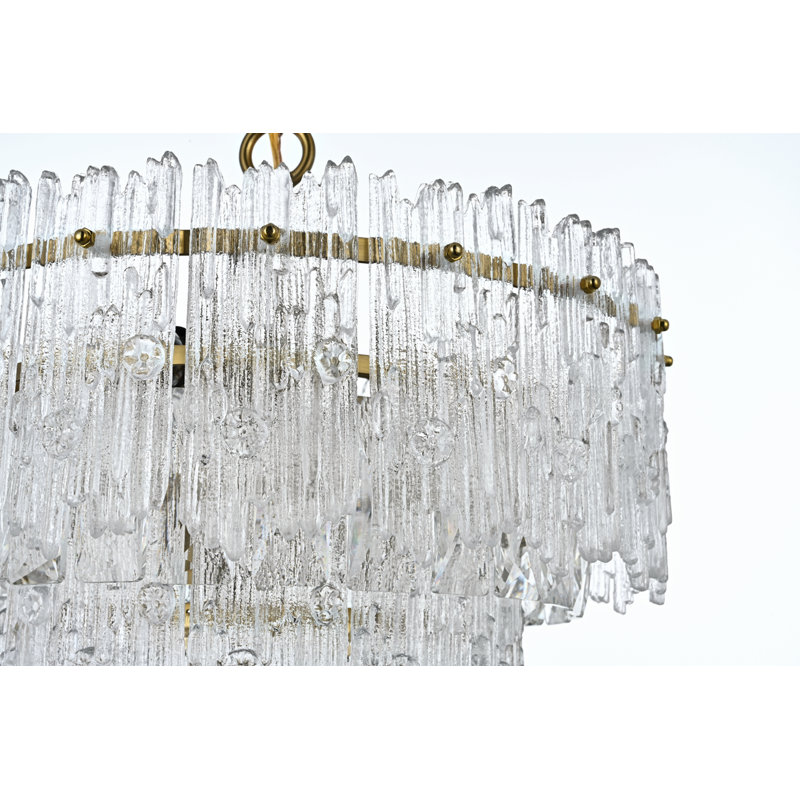 Erastus 4 - Light Dimmable Tiered Chandelier, Satin Gold