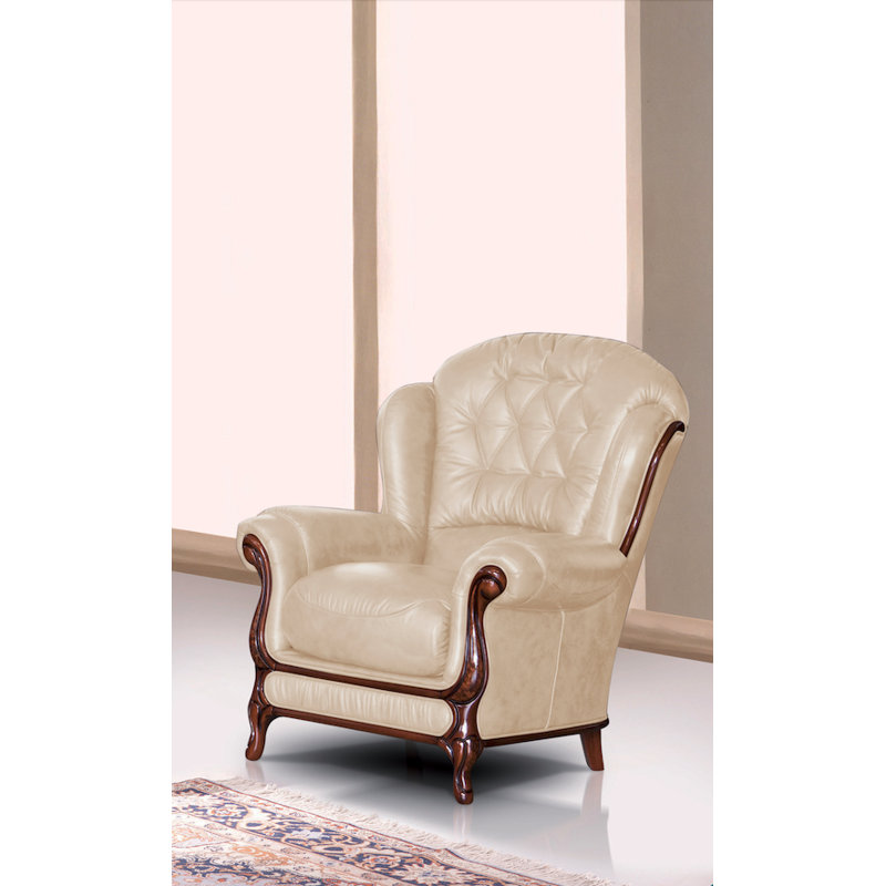 Breedlove Faux Leather Armchair, Toffee