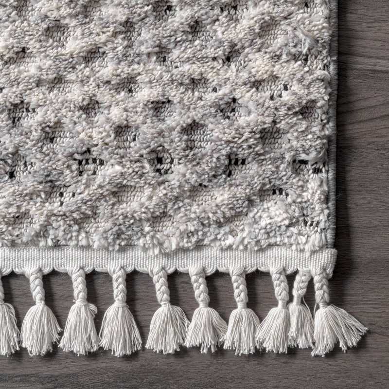 Tapis gris pour salle à manger Dianne, Rectangle 3 pi x 5 pi 7 po