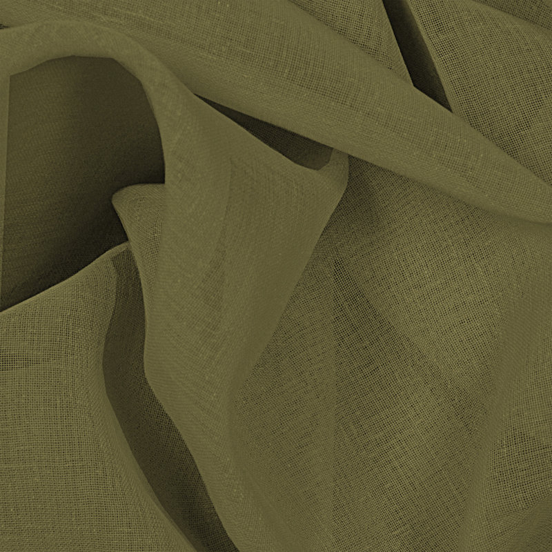 Aonan Semi Sheer Curtain Single Panel, Olive