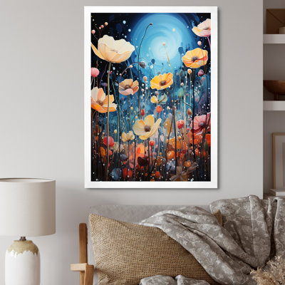 " Yellow Blue Wildflowers Enchanted Blossoms "