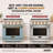 KUCHT Professional 36 in. 5.2 cu. ft. Natural Gas Range and Convection Oven in Stainless Steel with True Simmer Burners-96898029-96898032