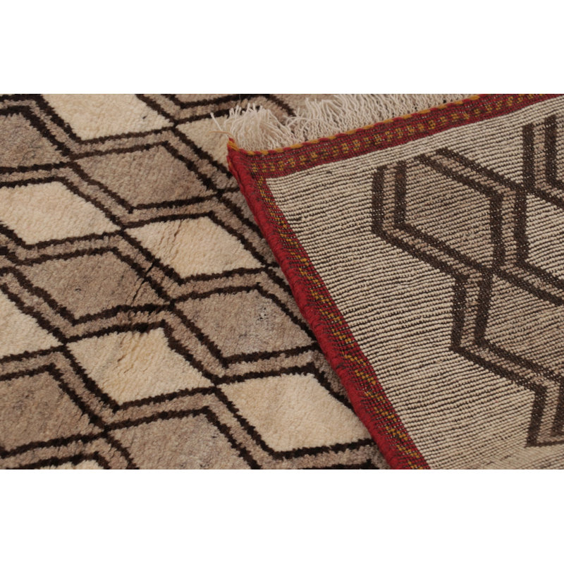 Vintage One-of-a-Kind 2'11" X 4'4" Hand Knotted Area Rug
