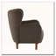 Fauteuil club à oreilles en velours