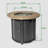 Round Fire Pit Table Propane Fire Table With Lava Rocks