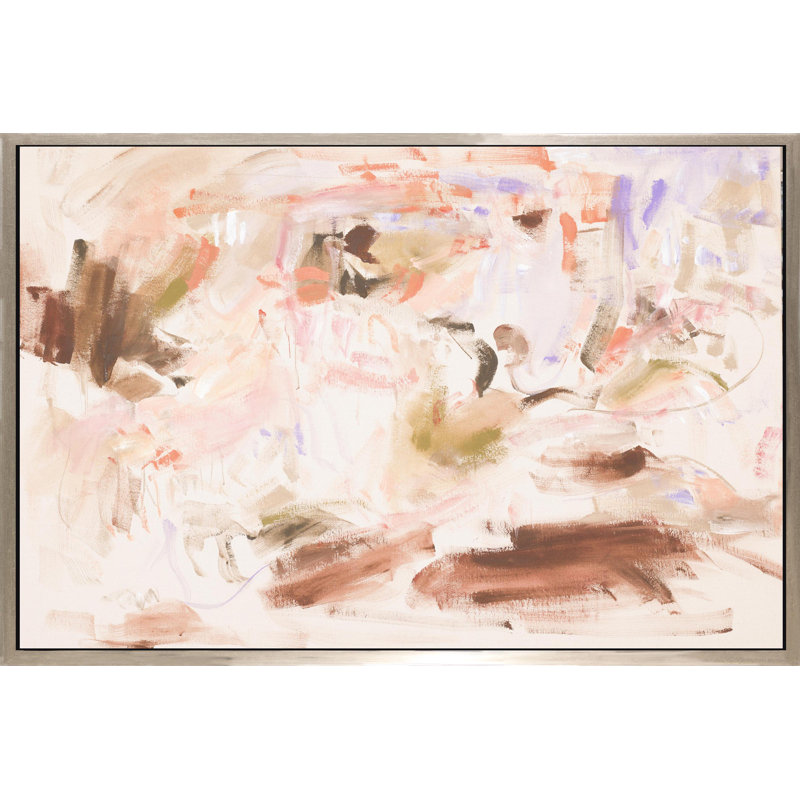 Terre sur toile flottante, peinture sur toile, H 24 po x l 36 po