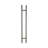 Prima Decorative Hardware Door Pull Handle Round Offset Single Side Stainless Steel