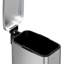 Poubelle de salle de bain de 1,6 gallon en acier inoxydable avec couvercle à fermeture en douceur, rectangulaire, argent, avec seau intérieur et 60 sacs à ordures, poubelle pour espaces étroits, téléviseur, maison, bureau, chambre à coucher-123108804